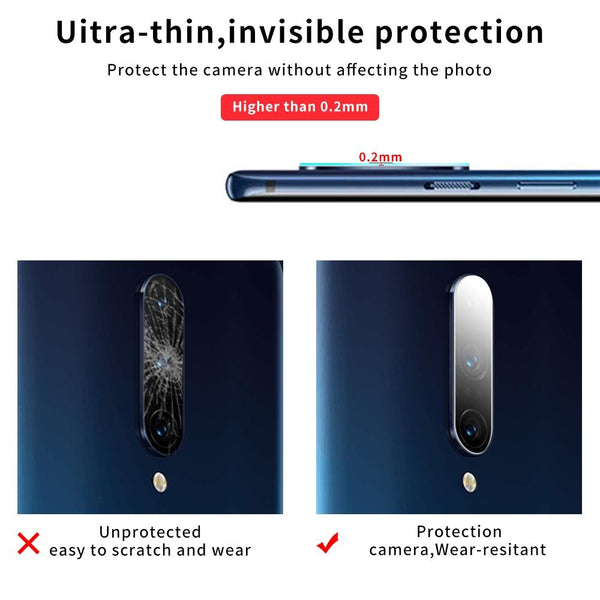 For OnePlus 7 Pro 9D Transparent Rear Camera Lens Protector Tempered Glass Film