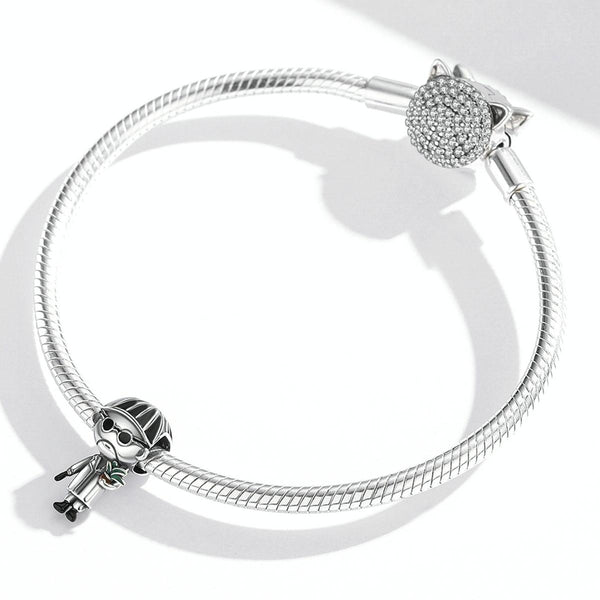 S925 Sterling Silver Ruthless Uncle Beads DIY Bracelet Necklace Accessories
