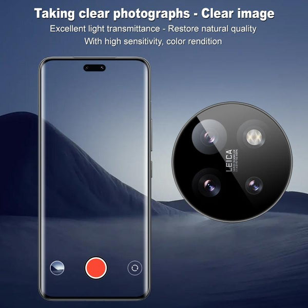 For Xiaomi Civi 4 Pro imak Black Version HD Glass Rear Camera Lens Film, Self-positioning Version