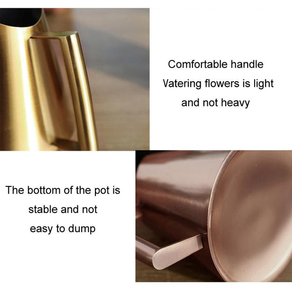 Household Gardening Stainless Steel Long Spout Watering Pot, Size: 1500ML(Bronze)