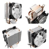 COOLMOON Frost Double Copper Tube CPU Fan Desktop PC Illuminated Silent AMD Air-Cooled Cooler, Style: P2 Magic Moon Edition Single Fan
