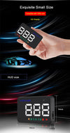 Car HUD Head Up Display, 3.5" GPS Speedometer, Speed Alarm, Black
