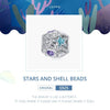 S925 Sterling Silver Starfish Zircon Beads DIY Bracelet Necklace Accessories