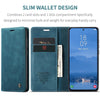 For Samsung Galaxy S25 5G CaseMe 013 Multifunctional Horizontal Flip Leather Phone Case(Blue)