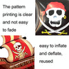5PCS Pirate Ship Balloon Cartoon Halloween Aluminum Film Balloon(Red Black)