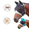 Elastic Breathable Horse Mask Anti-Mosquito And Insect-Proof Cover, Specification: S: 71x112x35cm(Blue)