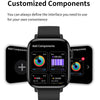 T49 1.9 inch HD Square Screen Smart Watch Supports Heart Rate Monitoring/Bluetooth Calling(Pink)