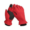 1pair Rocker Fleece Winter Warm Anti-Slip Gloves Outdoor Riding Sports Gloves, Size: L(Red)