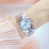 BS Bee Sister  FA1481 Flower Embellished Ladies Alloy Watch Wrist Watches(Silver)