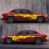 2 PCS/Set D-144 Fire Element Pattern Car Modified Decorative Sticker(Yellow)