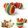 Pet Toy Foam Ball Dog Cat Rainbow Ball Toy(Rainbow)