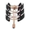 1pairs Spring Buckle Lazy Elastic Shoelaces For Adults And Children 110cm(NO.182 Apricot)