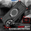 For Samsung Galaxy S25 / S24 5G Rotating Ring Holder Magnetic MagSafe Phone Case(Orange)