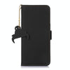 For Asus Zenfone 10 / Zenfone 9 Genuine Leather Magnetic RFID Leather Phone Case(Black)
