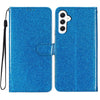 For Samsung Galaxy A56 5G Glitter Powder Flip Leather Phone Case(Blue)