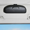 MCPP Car Multifunctional Glasses Case Car Visor Card Storage Sunglasses Holder(Black)