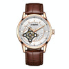 OCHSTIN 62001C Master Series Hollow Mechanical Men Watch(White-Brown)