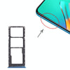 For infinix Hot 10 Play / Smart 5(India) X688C X688B SIM Card Tray + SIM Card Tray + Micro SD Card Tray (Blue)