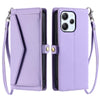 For Redmi Note 12R Wallet Multi-card Slot Leather Phone Case with Lanyard(Purple)