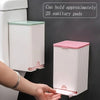 Bathroom Wall-mounted Sanitary Napkin Organizer Multifunctional Cotton Swab Tissue Box(Green)