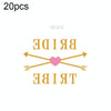 20 PCS Waterproof Bachelor Party Hot Stamping Wedding Bridal Tattoo Stickers(VC-212)