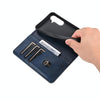 For Samsung Galaxy A56 5G AZNS Magnetic Calf Texture Flip Leather Phone Case(Dark Blue)