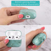 For AirPods 4 Marble Pattern TPU Earphones Protective Case(Orange S06)