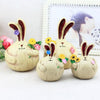 Pairs Creative Resin Crafts Large Cute Fat Garlic Rabbit Ornaments Home Bar Decoration
