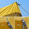 Rear Mosquito Repellent Sun Protection Tent RV Canopy Awning(Green)