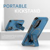For Samsung Galaxy A55 5G Armor MagSafe Holder PC Hybrid TPU Phone Case(Dark Blue)