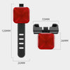 WEST BIKING Bicycle Waterproof High-Brightness Night Riding Warning Taillight(Seat Tube Model)