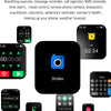 E500 1.83 inch HD Square Screen TPU Watch Strap Smart Watch Supports ECG Monitoring / Non-invasive Blood Sugar(Blue)
