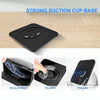 Car Mobile Phone Holder Carbon Fiber Pattern Silicone Dashboard Holder(Black)