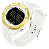 SANDA 6093 Waterproof Luminous Electronic Digital Watch(White Gold)