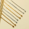 Flower Gold-Plated Stainless Steel Hanging Neck Chain Anti-Lost Mask Lanyard(Gold Black Flower)