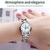 OLEVS 5567 Women Steel Strap Waterproof Quartz Watch(White + Silver)