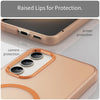 For Samsung Galaxy S23+ 5G MagSafe Frosted Translucent TPU + PC Full Coverage Phone Case(Orange)