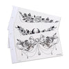 10 PCS Waterproof Tattoo Sticker Clavicle Chest Scar Covering Sticker(BC-025)