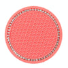Car Universal Diamond Honeycomb Water Coaster Car Anti-Slip Mat(Watermelon Red and White Diamonds)