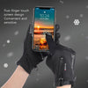Outdoor Riding Windproof Cold-proof Zipper Gloves, Size: XL(Black)
