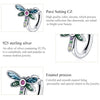 S925 Sterling Silver Vintage Dragonfly Ear Studs Women Earrings