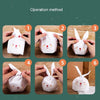 1bag Candy Packaging Bags Baking Biscuit Gift Bags 13.5x22cm(Year Rabbit)