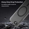 For iPhone SE 2022 / 2020 / 8 MagSafe Frosted Translucent TPU + PC Full Coverage Phone Case(Black)