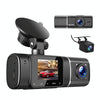 3-recording Front 1080+Internal 1080+Rear 480 HD Car Recorder