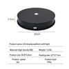 30cm Electric Rotating Turntable Display Stand  LED Light Video Shooting Props Turntable, Power Plug:110V US Plug(Black)