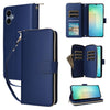 For Samsung Galaxy A06 Nine-card Slots Zipper Wallet Bag Leather Phone Case(Blue)