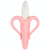 Newborn Baby Banana Silicone Teether Bite(Pink)