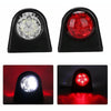 MK-249 10-30V 8LEDs Red And White Truck Round Side Light(Red White)