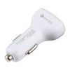 LZ-429 QC3.0 2.4A Three USB Ports Smart Quick Car Charger(White)
