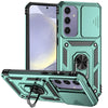 For Samsung Galaxy S24 FE 5G Sliding Camshield Holder Phone Case(Green)